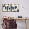 Stupell Industries Muted Blue Green Abstract Patches 2 pc Framed Floater Canvas Wall Art Set Design by June Erica Vess